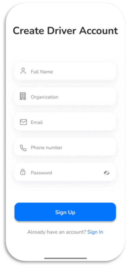 GoPooling — مشاركة رحلات للجامعة: مصادقة السائق (driver signup)