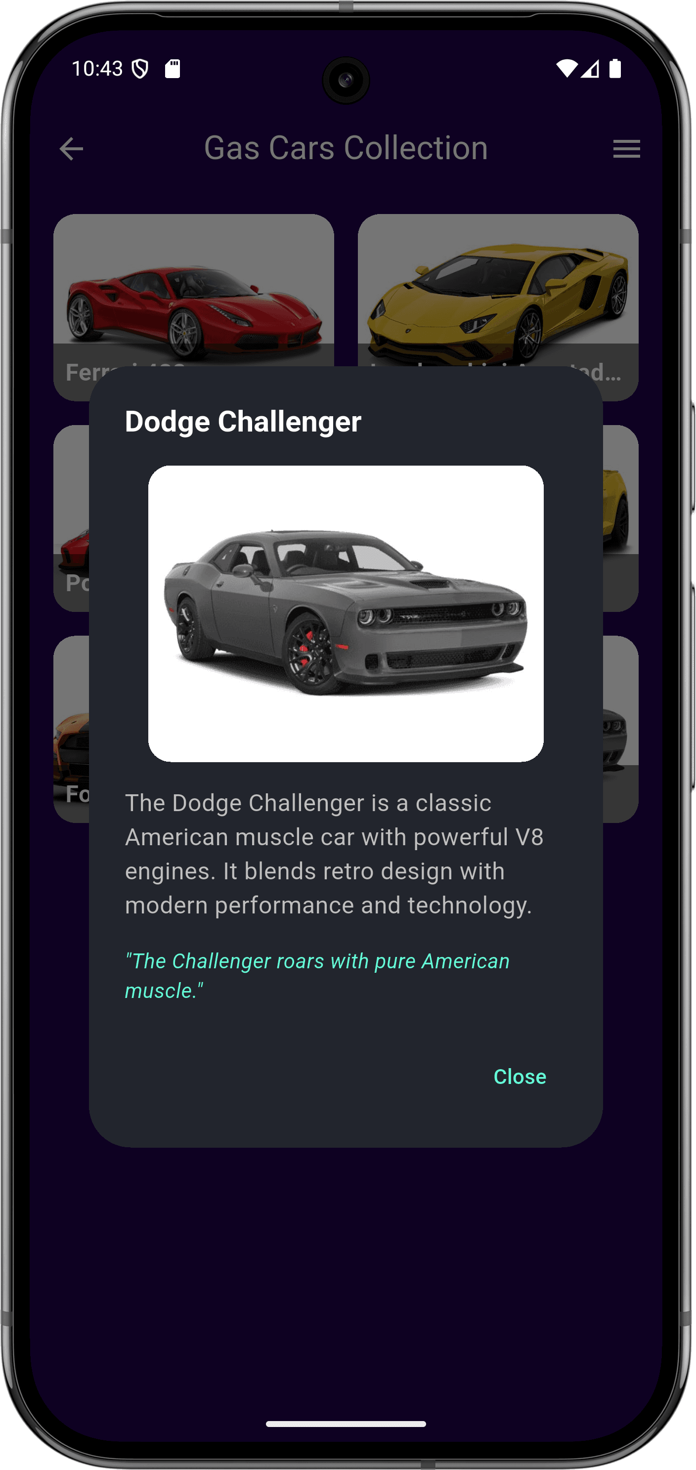 ChargeHub App: Product UI (gas car 1)