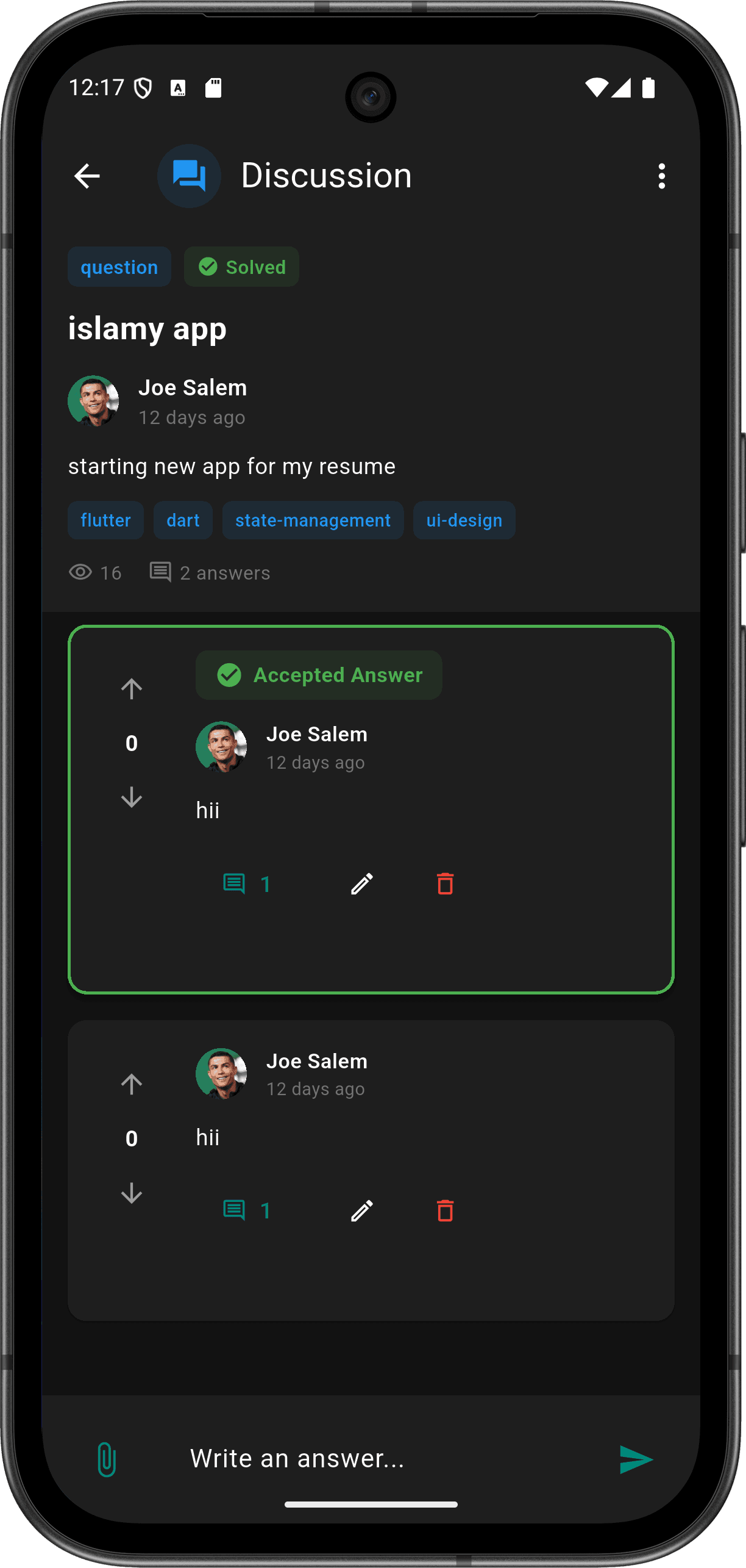 FlutterMate - Flutter Learning Companion: Community Features (community screen 2)