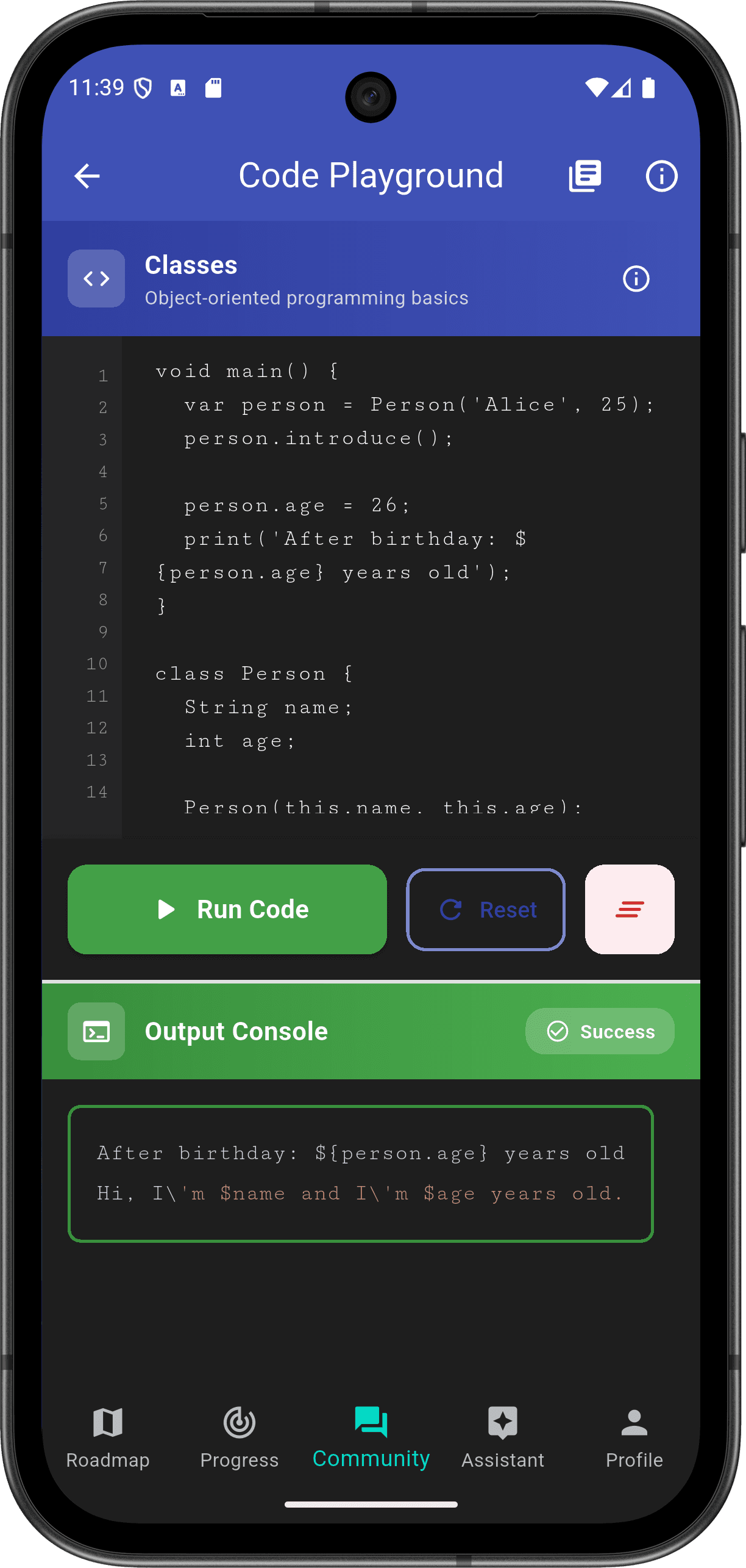 FlutterMate - Flutter Learning Companion: Lessons & Course Content (lesson detail screen 10)
