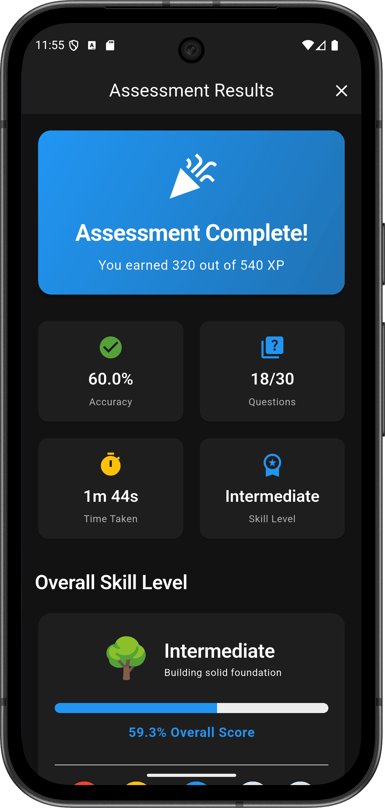 FlutterMate - Flutter Learning Companion: Skill Assessment (skill assessment screen 2)