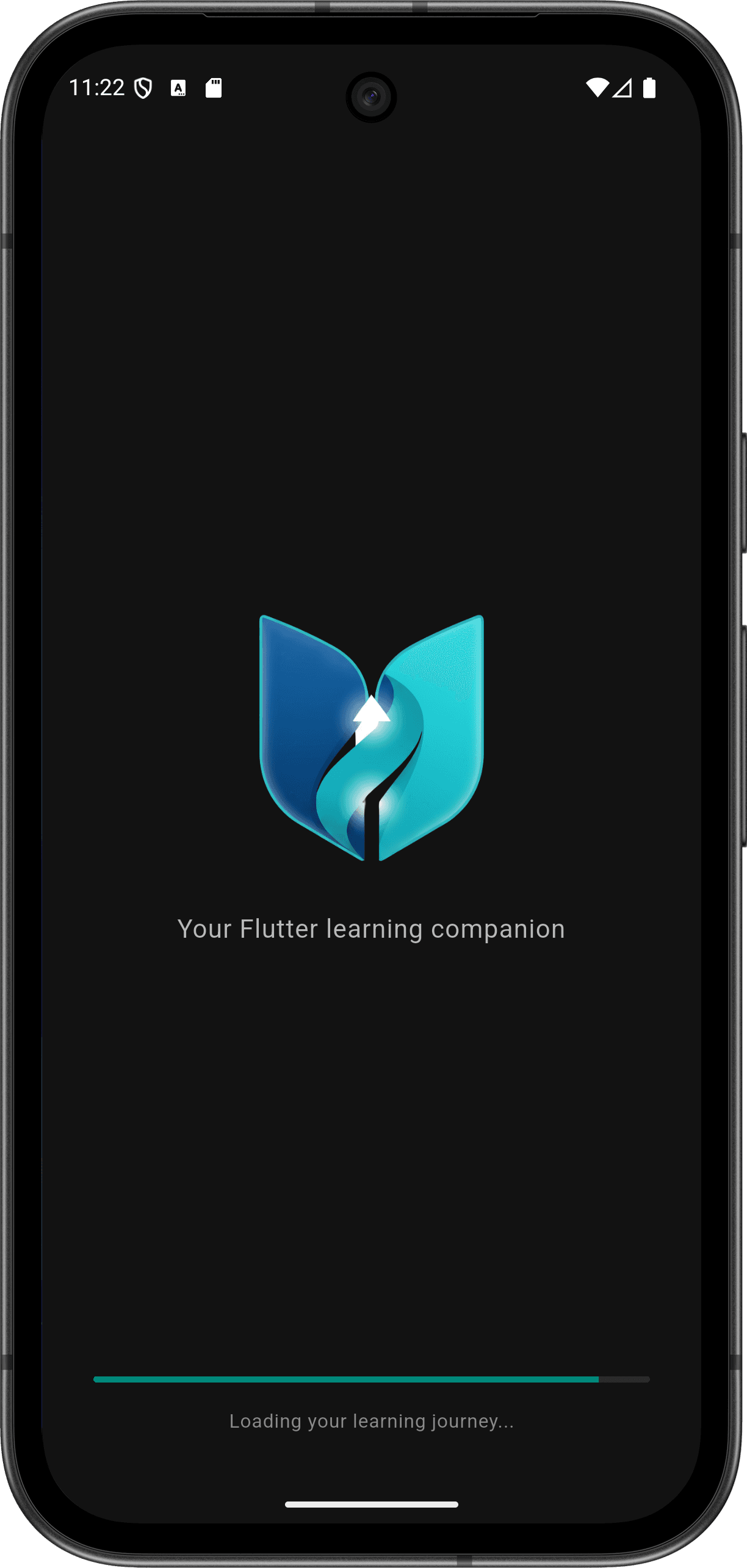 FlutterMate - Flutter Learning Companion: Splash & Onboarding (splash screen)