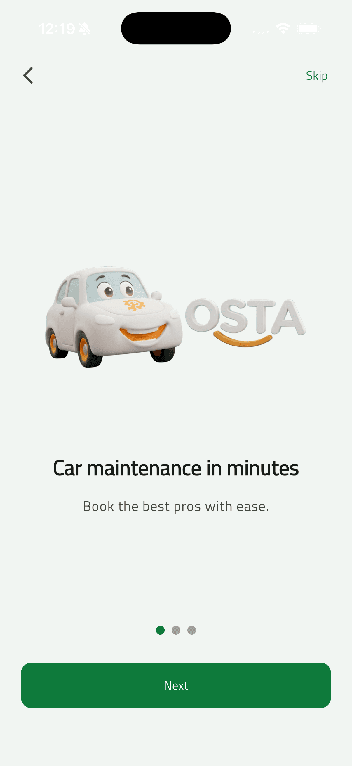 Osta (أُسطى) — Car Services Marketplace: Splash & Onboarding (04 onboarding customer 1)