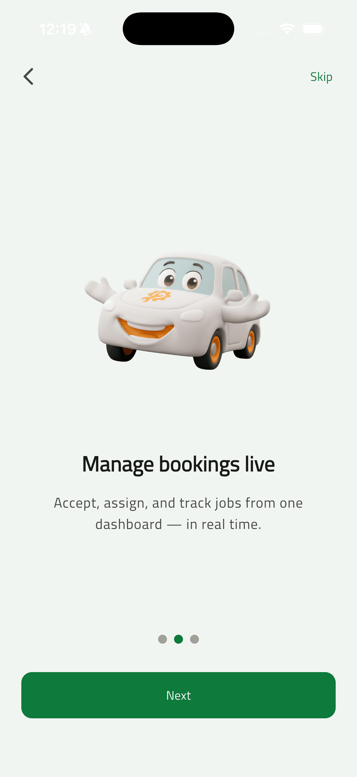 Osta (أُسطى) — Car Services Marketplace: Business Side — Dashboard, Catalog & Team (08 onboarding business 2)