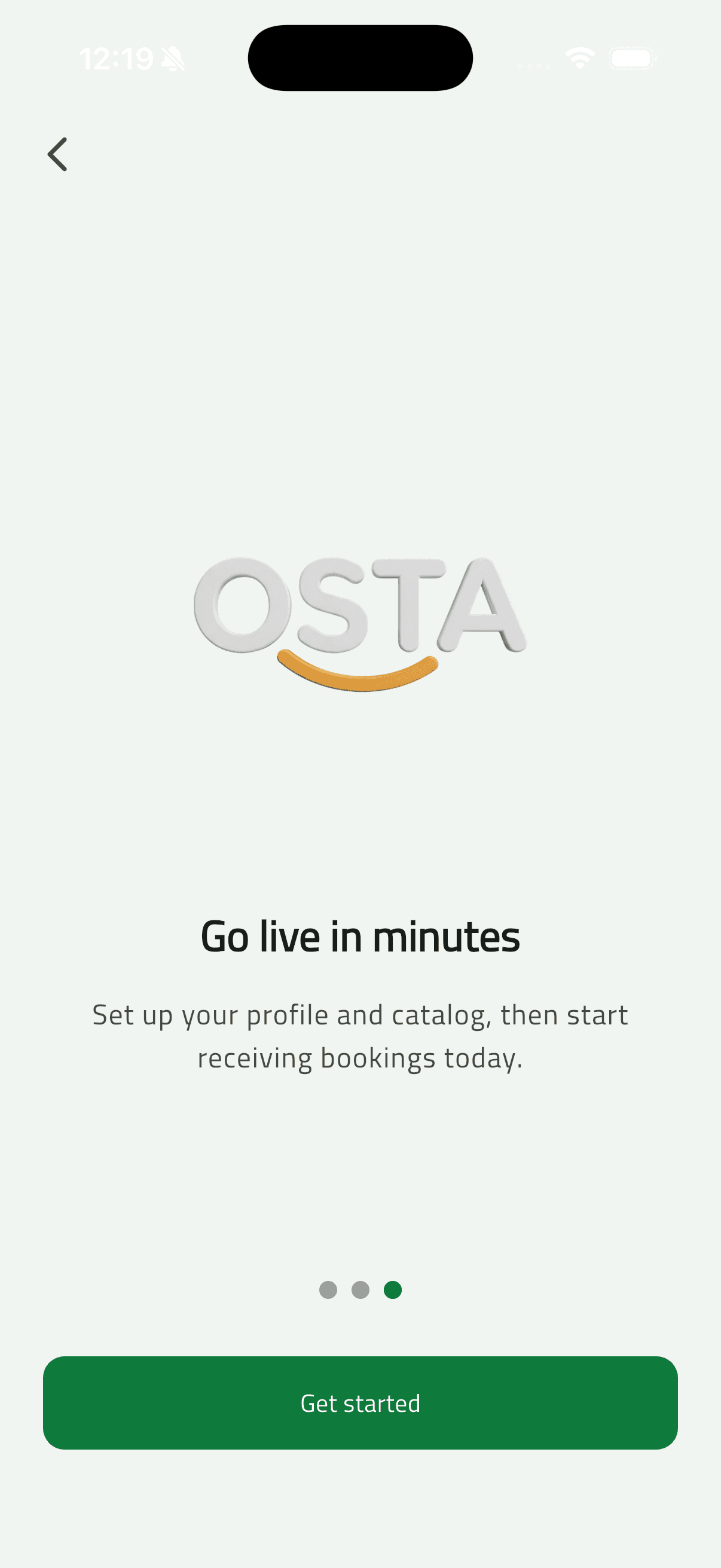 Osta (أُسطى) — Car Services Marketplace: Business Side — Dashboard, Catalog & Team (09 onboarding business 3)