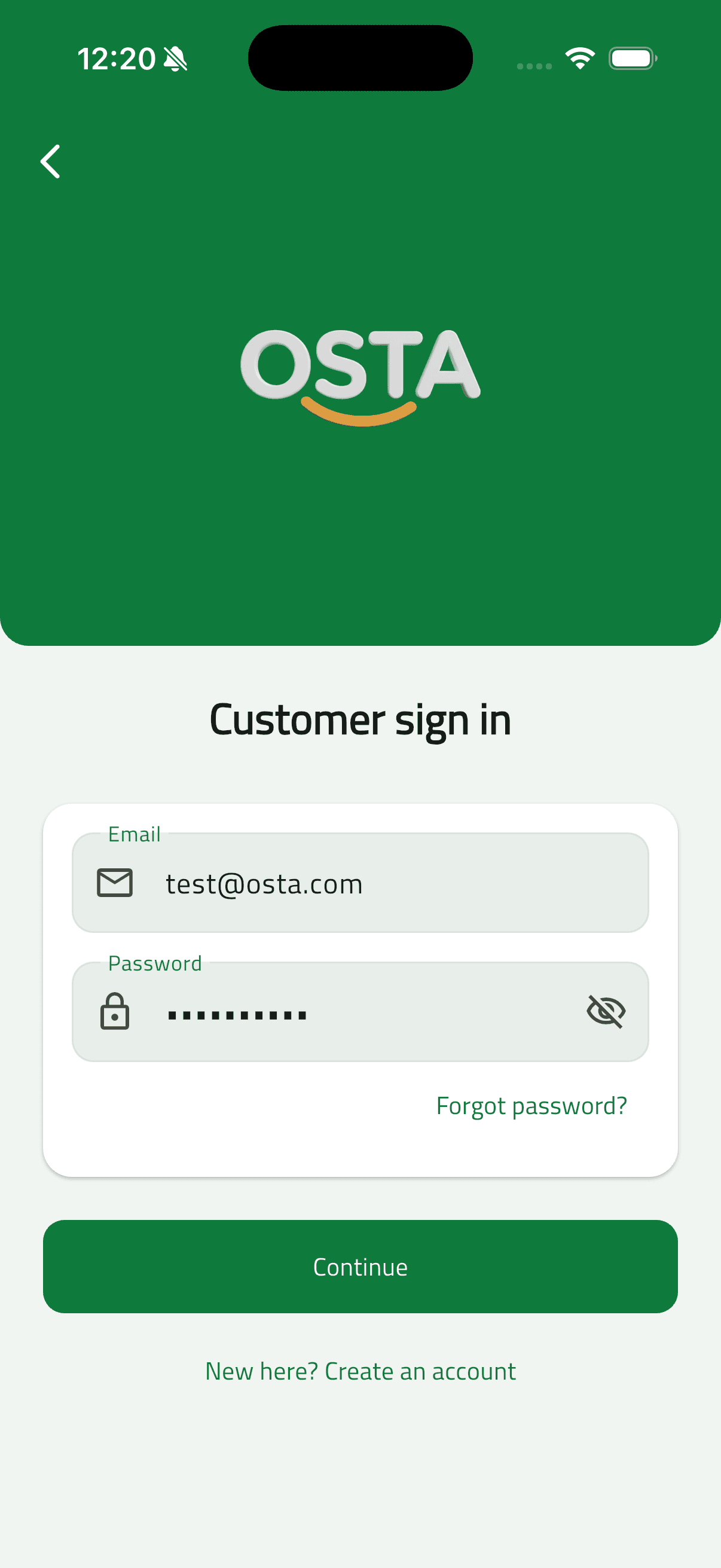 Osta (أُسطى) — Car Services Marketplace: Authentication Flow (11 customer sign in)
