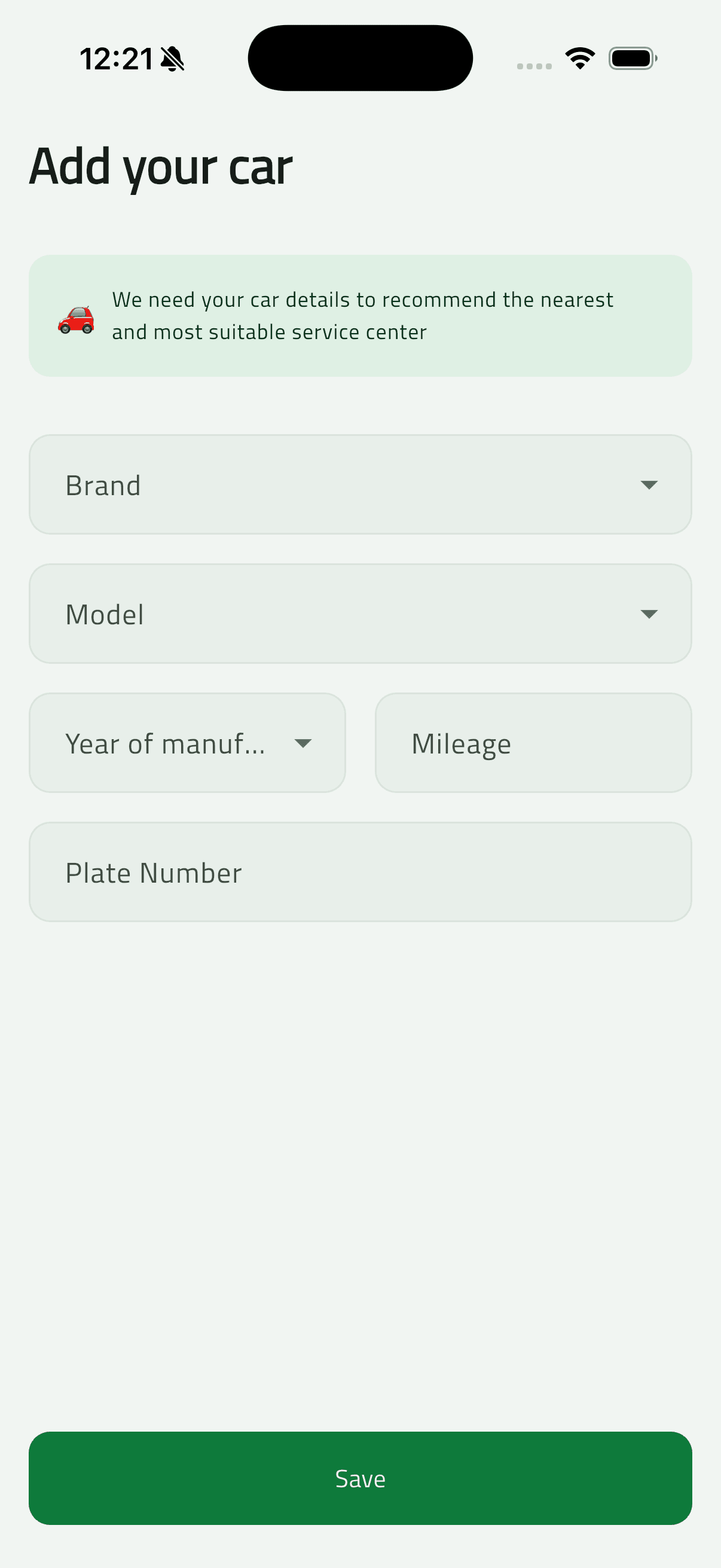Osta (أُسطى) — Car Services Marketplace: My Garage & Vehicles (12 add car empty)