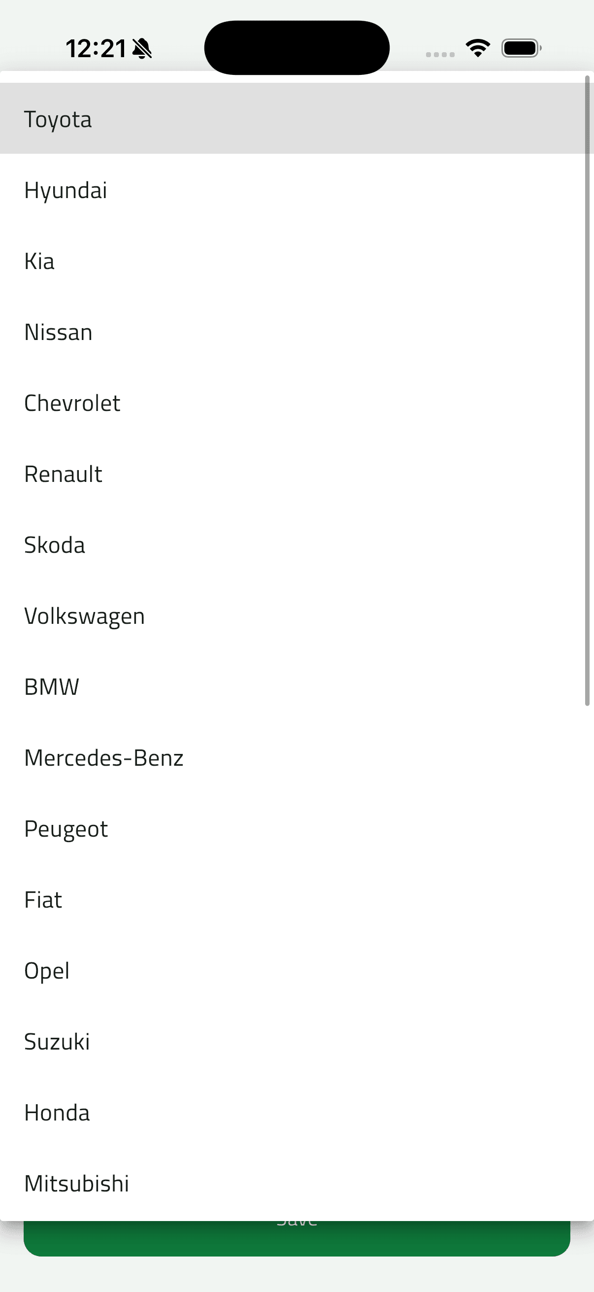 Osta (أُسطى) — Car Services Marketplace: My Garage & Vehicles (13 add car brand dropdown)