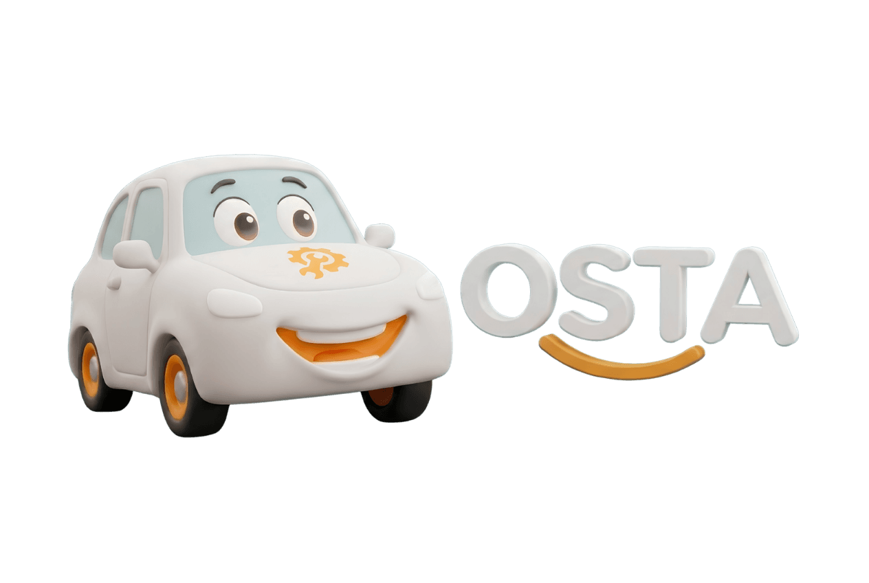 Osta (أُسطى) — Car Services Marketplace: Brand Identity & Mascot (brand full logo)